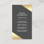 ホワイトブライダルドレス型枠マネキンファッションスタイリスト 名刺 (裏面)