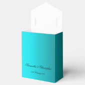 ホワイトブライダルバラオンターコイズ結婚ズ フェイバーボックス (オープン)