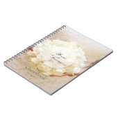 ホワイトブライダル結婚ズフラワーブーケゲストハウス ノートブック (左側)