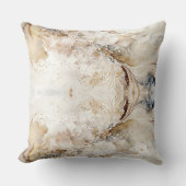 ホワイトブラウンタングレー大理石装飾用クッション クッション (正面)