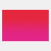 ホワイトブラックとホットピンクのミッグラデーションクス ラッピングペーパーシート (正面3)