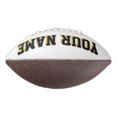 ホワイトブラックと金ゴールドカスタムフットボール アメリカンフットボール (回転90)