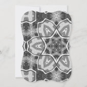 ホワイトブラックの透かし模様 カード (裏面)