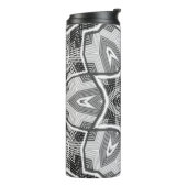 ホワイトブラックの透かし模様 タンブラー (回転左)