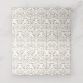 ホワイトブラックアールデコギャツビー1920年代スタイル結婚ズ プレイスカード (内部開封)