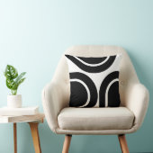 ホワイトブラックオモダンバルズ装飾用クッション クッション (椅子)