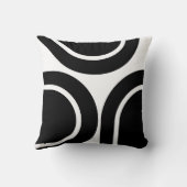 ホワイトブラックオモダンバルズ装飾用クッション クッション (裏面)