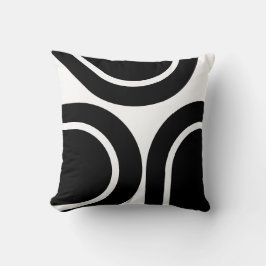 ホワイトブラックオモダンバルズ装飾用クッション クッション