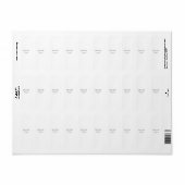 ホワイトブラックカップルの名前アドレス市区町村州シンプル ラベル (フルシート)