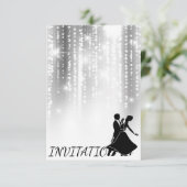 ホワイトブラックグレイナイトスカイスターリーダンスパーティー 招待状 (スタンド正面)