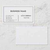 ホワイトブラックコンサルコンテンポラリータント 名刺 (正面/裏面)