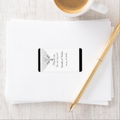 ホワイトブラックシルバーダマスクウェディングリップバームラベル ラベル (インサイチュ)