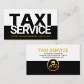 ホワイトブラックタクシーサービスレイヤ指定運転手 名刺 (正面/裏面)