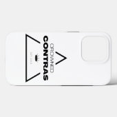 ホワイトブラックプリズム王冠iPhone 13ケース Case-Mate iPhoneケース (裏面 (横))