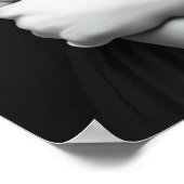 ホワイトブラックポートレートマザーと娘 | AI Art ポスター (角)