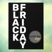 ホワイトブラックモダン・フライデー・ビジネス・ロゴ・ディスプレイ ウィンドウサイン (シート3)