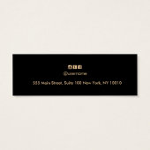 ホワイトブラックレザースタッドイヤリングディスプレイカード (裏面)