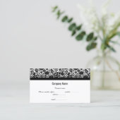 ホワイトブラックレース会社の名刺 名刺 (スタンド正面)