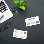 ホワイトブラック企業のロゴqrコード ロイヤリティカード