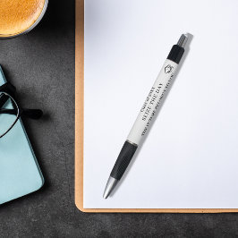 ホワイトブラック感動的引用文卒業 ボールペン