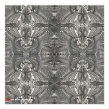 ホワイトブラック抽象芸術トライバルマスク4