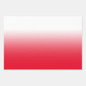 ホワイトブラック王室のパープルとレッドのミッグラデーションクス ラッピングペーパーシート (正面)