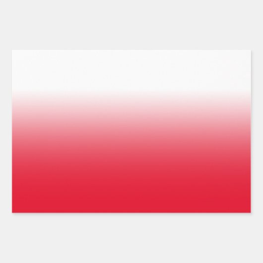 ホワイトブラック王室のパープルとレッドのミッグラデーションクス ラッピングペーパーシート (正面)