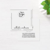 ホワイトブラック縁どスクリプトのネックレスディスプレイ (デスク)