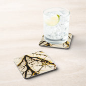 ホワイトブラック金ゴールド大理石セラミックタイル コースター (右側)