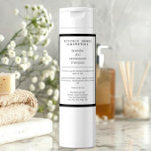 ホワイトブラック防水シャンプーボトルラベル フードラベル