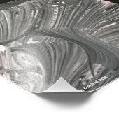 ホワイトブラック3 D抽象芸術 フォトプリント            (角)