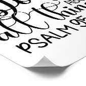 ホワイトブラック・信仰霊感キリスト教引用文 ポスター (角)