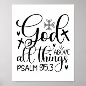 ホワイトブラック・信仰霊感キリスト教引用文 ポスター (正面)