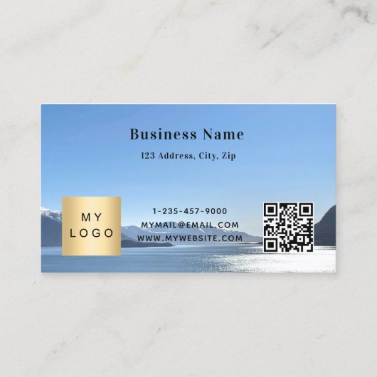 ホワイトブラックqrコードカスタムフォトロゴ事業 割引カード (裏面)