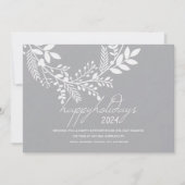 ホワイトブランチオングレーホリデーカ企業のード シーズンカード (正面)