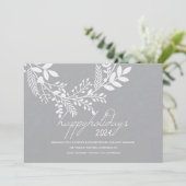 ホワイトブランチオングレーホリデーカ企業のード シーズンカード (スタンド正面)