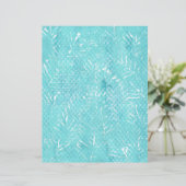 ホワイトブランチティール(緑がかった色)スクラップブック紙 (スタンド正面)