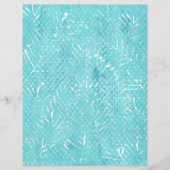 ホワイトブランチティール(緑がかった色)スクラップブック紙 (正面)