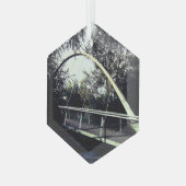 ホワイトブリッジ ガラスオーナメント (正面左)