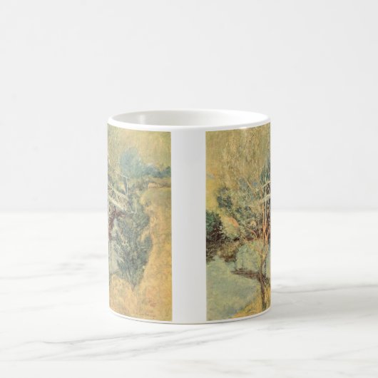 ホワイトブリッジbyトータックマン、ヴィンテージ印象派 コーヒーマグカップ (中央)