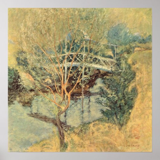 ホワイトブリッジbyトータックマン、ヴィンテージ印象派 ポスター (正面)