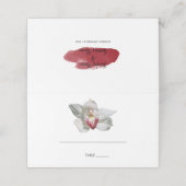 ホワイトブルゴーディオーキッド結婚ズ座席表 プレイスカード (外部開封)