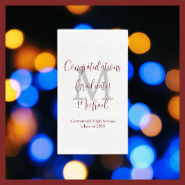 ホワイトブルゴーニュ卒業パーティー名モノグラム