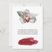 ホワイトブルゴーニュ結婚ー・オーキッドサンキューカード サンキューカード (正面)