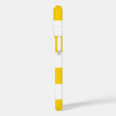 ホワイトブルーとイエローのいかり重量 Case-Mate iPhoneケース (裏面 / 左)