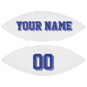 ホワイトブルーとネイビーのカスタムサッカー アメリカンフットボール (パネル)