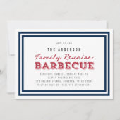 ホワイトブルーとレッドジンジャムファミリー懇親会バーベキュー 招待状 (正面)