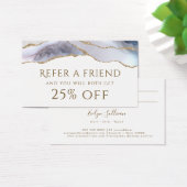 ホワイトブルーのエージェント紹介カード (デスク)