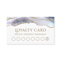 ホワイトブルーアゲートロイヤリティカード