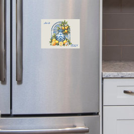 ホワイトブルーアマルフィセラミックレモンItaly磁気